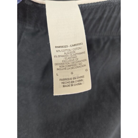 Nike Leggings Black w White Large Logo Spellout Women's Large Cotton Sportswear - Picture 7 of 8